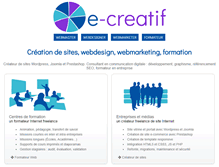 Tablet Screenshot of e-creatif.com
